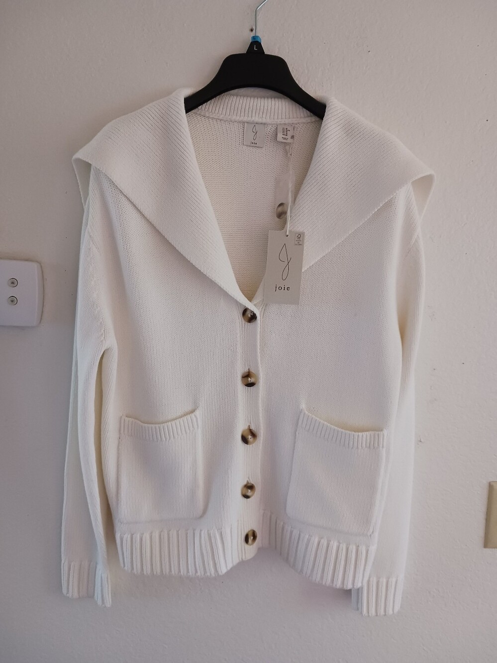 Joie Sailor Collar Button-Down Cardigan